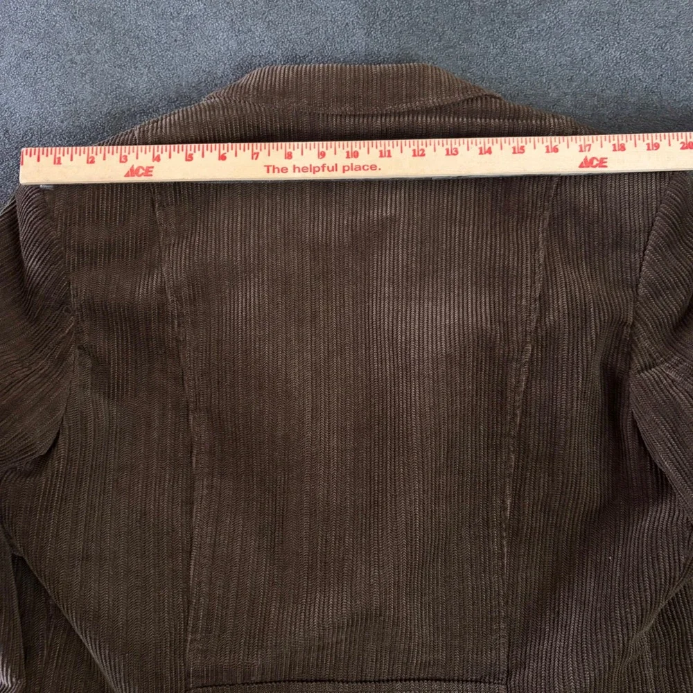 Vintage Corduroy Blazer Mens Large Brown Herringbone Wide Wale Two Button Jacket